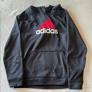 Adidas Climawarm Kids Black Pull Over Hoodie with size XL 18